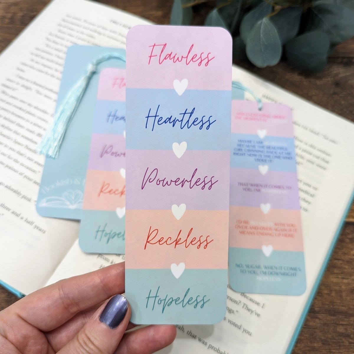 Chestnut Springs Bookmarks - Mint & Mustard