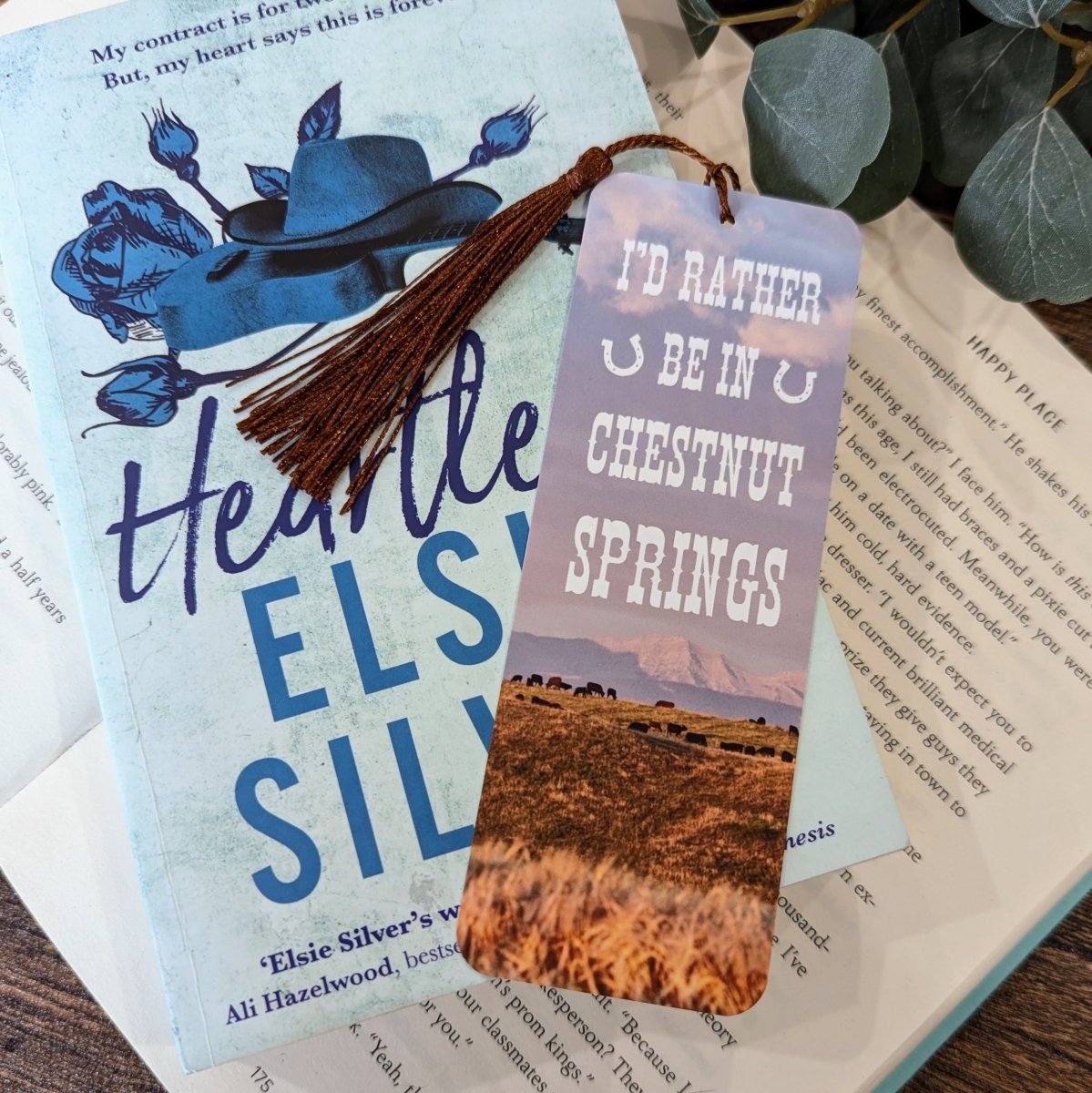 Chestnut Springs Ranch Bookmark - Mint & Mustard