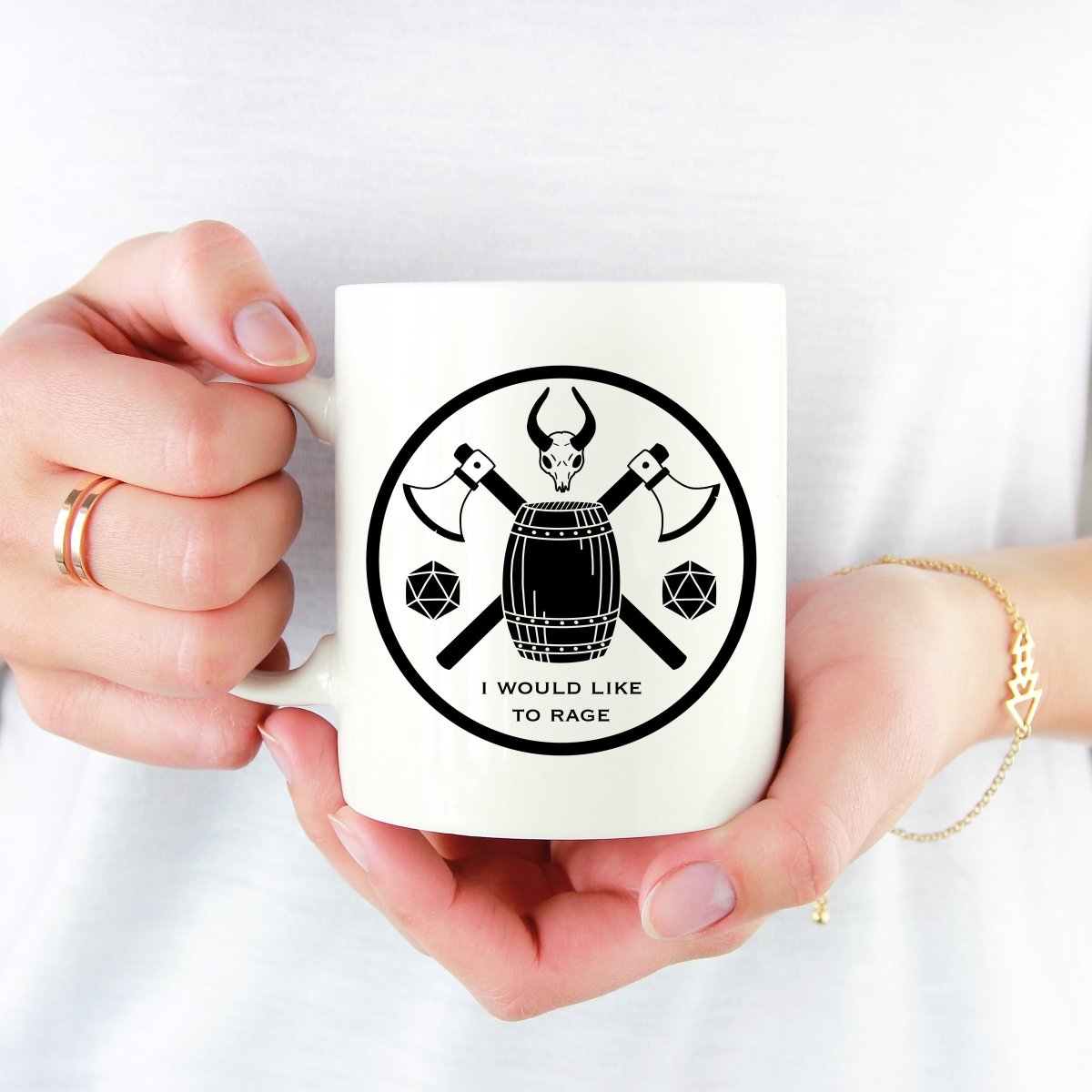 Class Sigil Mug | Barbarian - Mint & Mustard