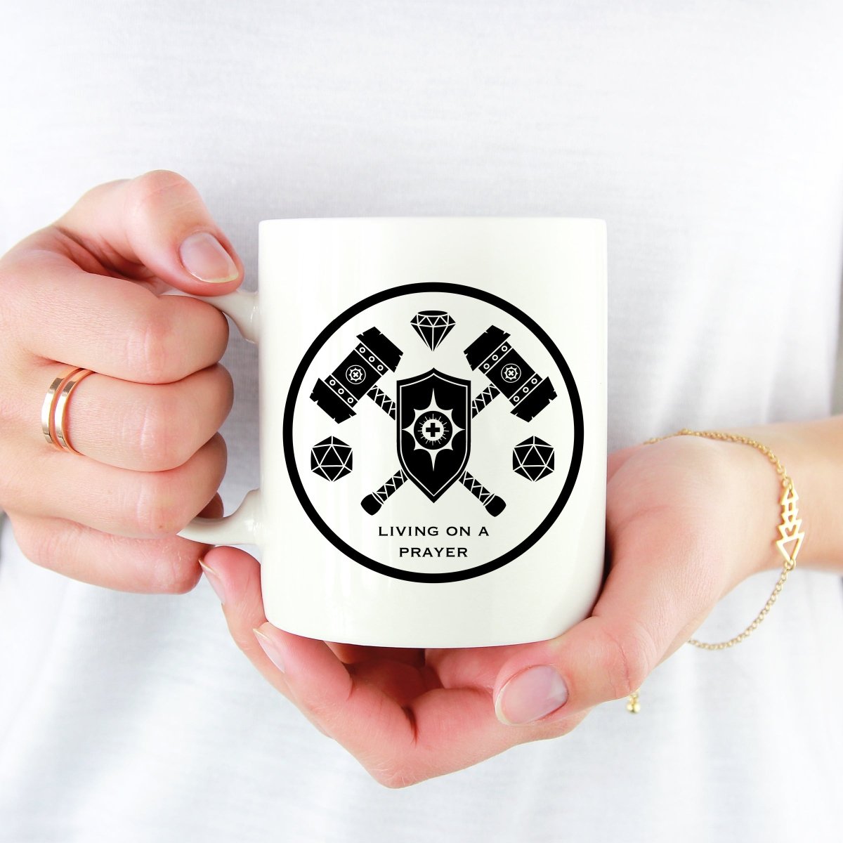 Class Sigil Mug | Cleric - Mint & Mustard