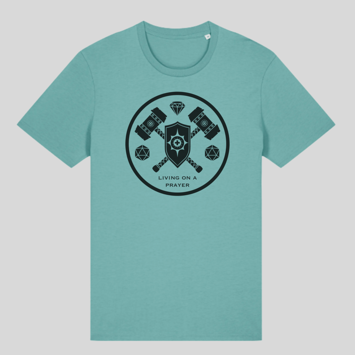 Class Sigil T-Shirt | Cleric - Mint & Mustard