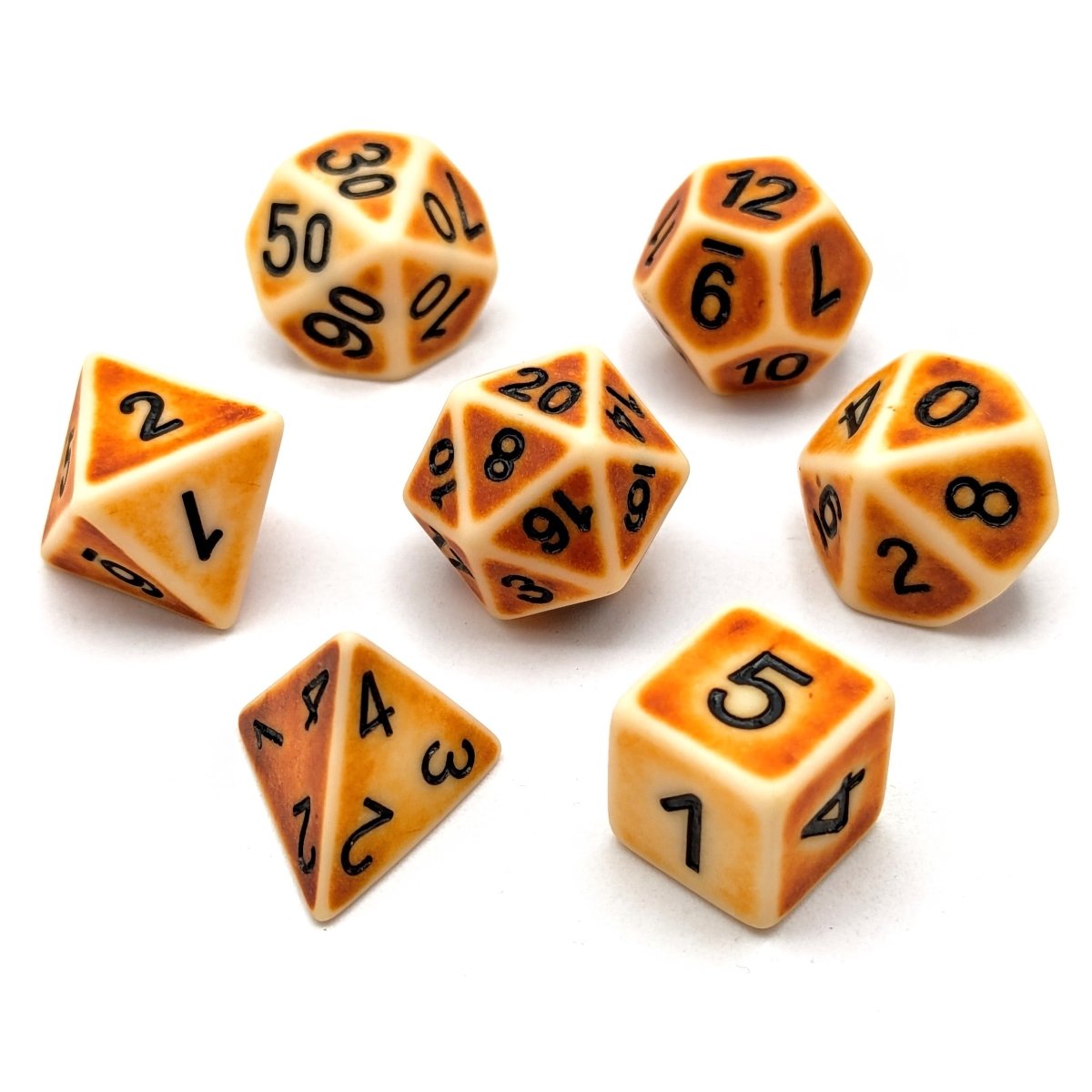 Consult The Bones | Dice Set - Mint & Mustard