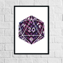 D20 Dragon Scales | Art Print - Mint & Mustard