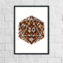 D20 Dragon Scales | Art Print - Mint & Mustard