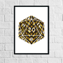 D20 Dragon Scales | Art Print - Mint & Mustard