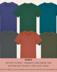 Dark Romance Monster T-Shirt - Mint & Mustard