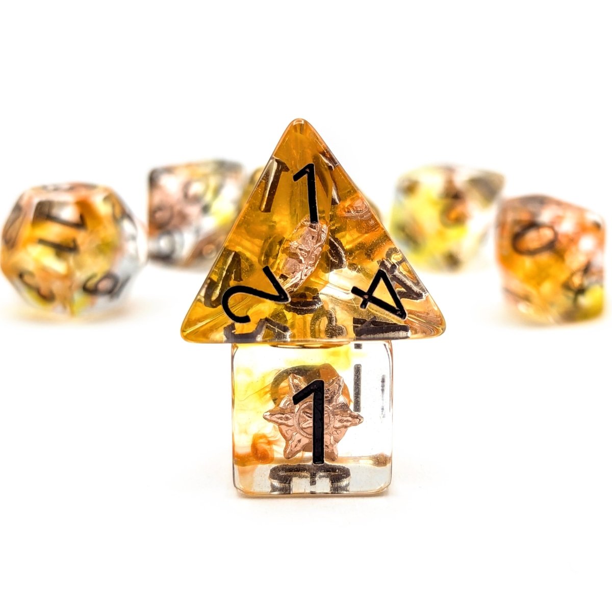 Dawnbringer | Dice Set - Mint & Mustard