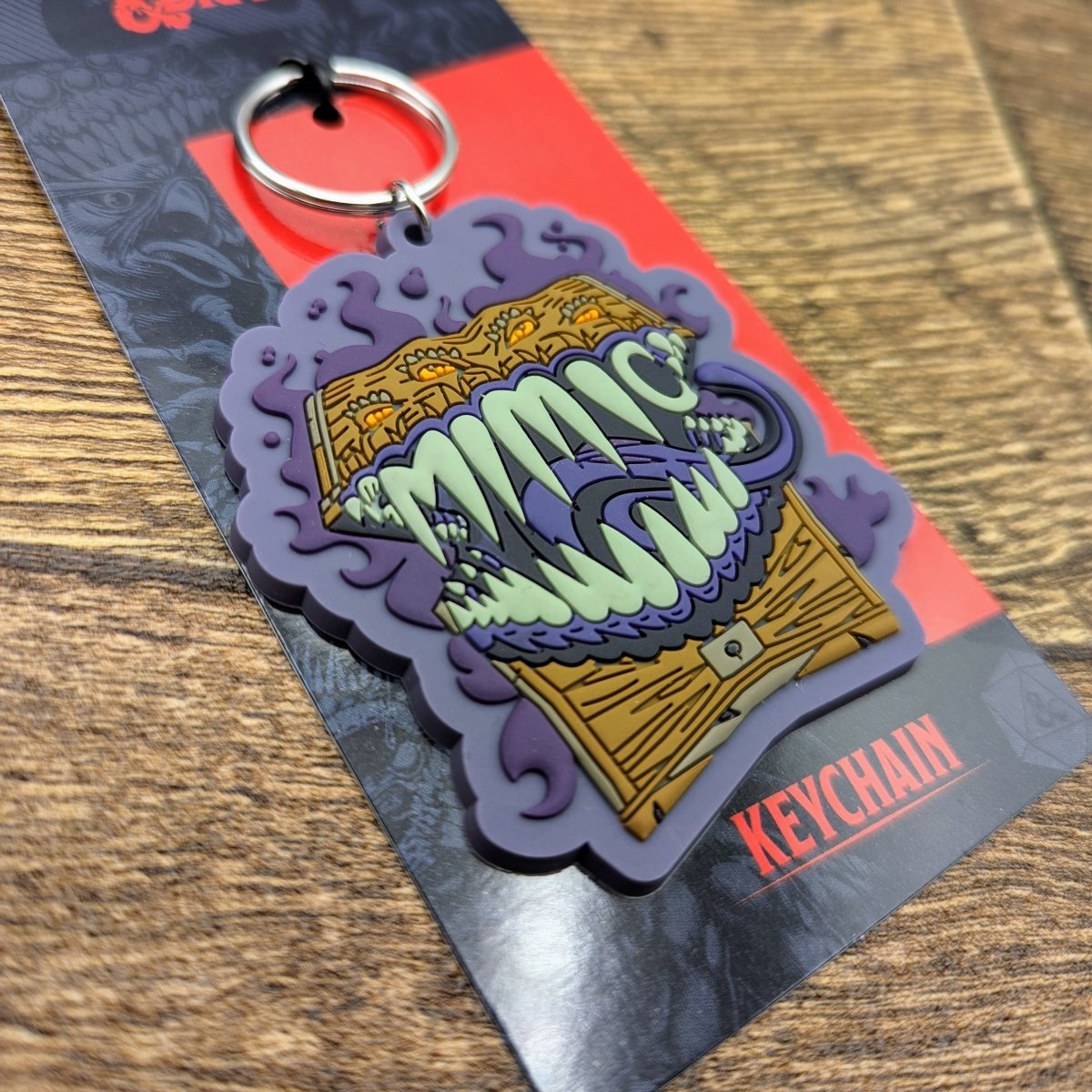 D&D Keychain | Mimic - Mint & Mustard
