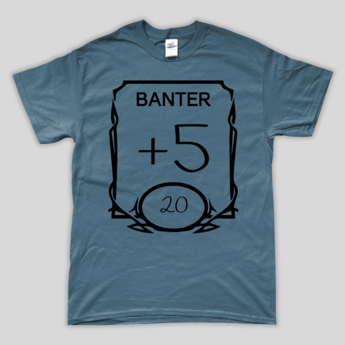 D&D Stats T-Shirt | Banter - Mint & Mustard