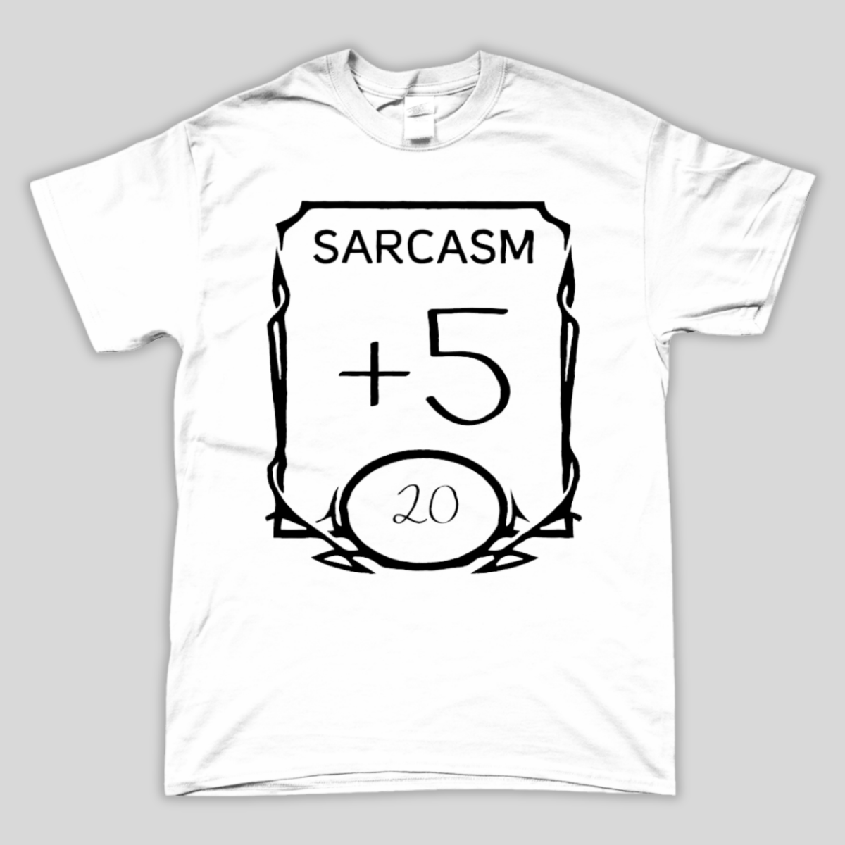 D&amp;D Stats T-Shirt | Sarcasm - Mint &amp; Mustard