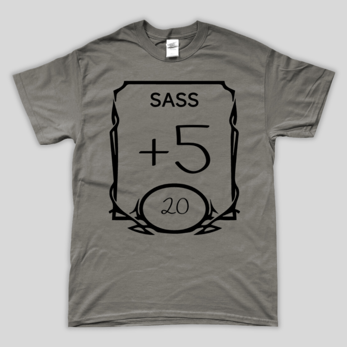D&D Stats T-Shirt | Sass - Mint & Mustard