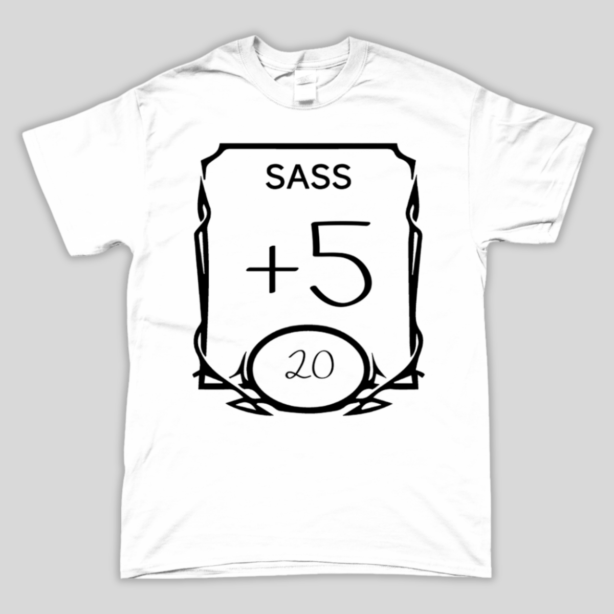 D&amp;D Stats T-Shirt | Sass - Mint &amp; Mustard