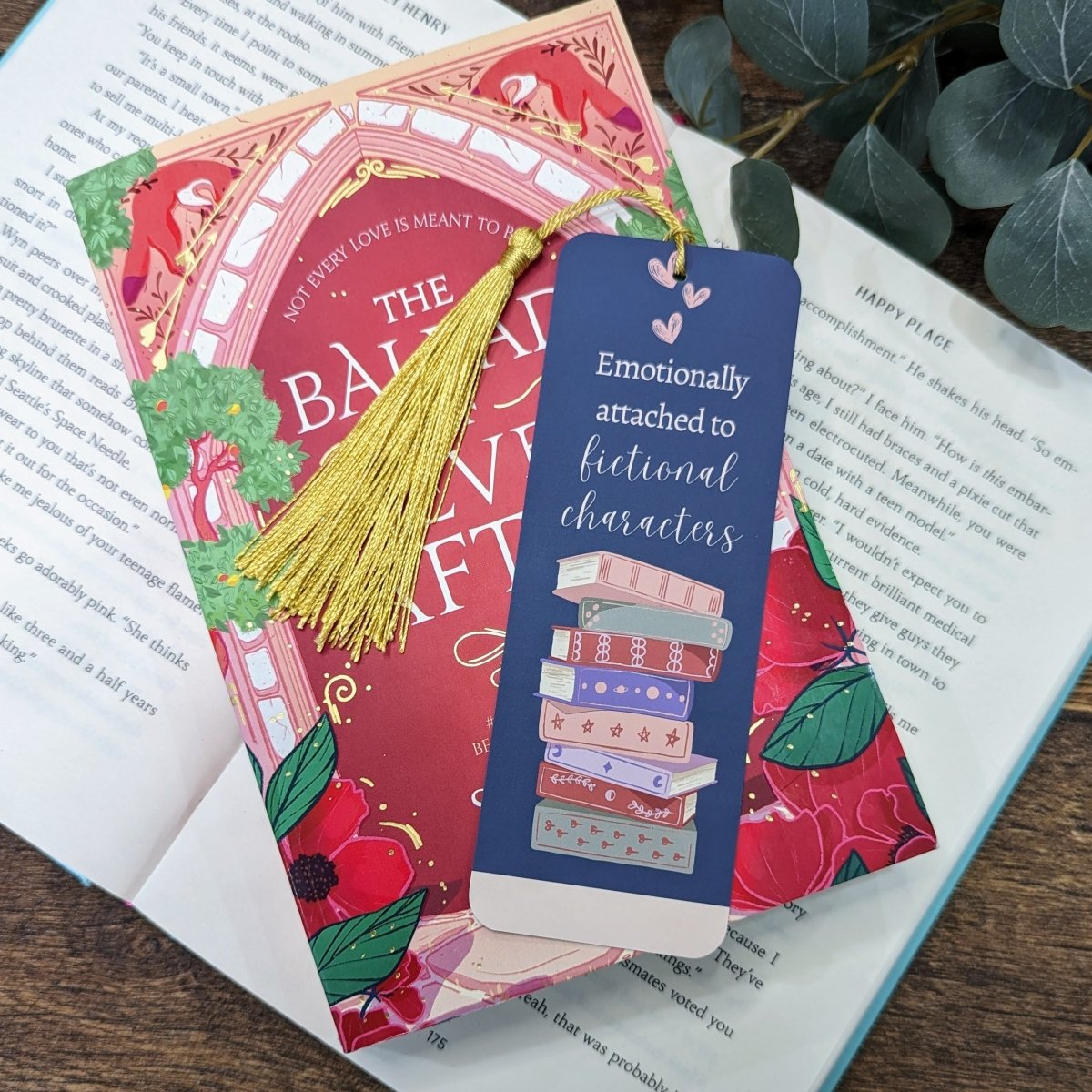 Emotionally Attached Bookmark - Mint & Mustard