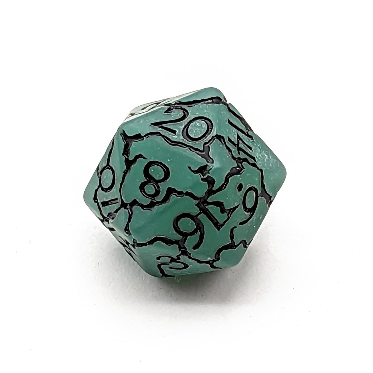 Fractured Earth | Matte Dice Set - Mint & Mustard