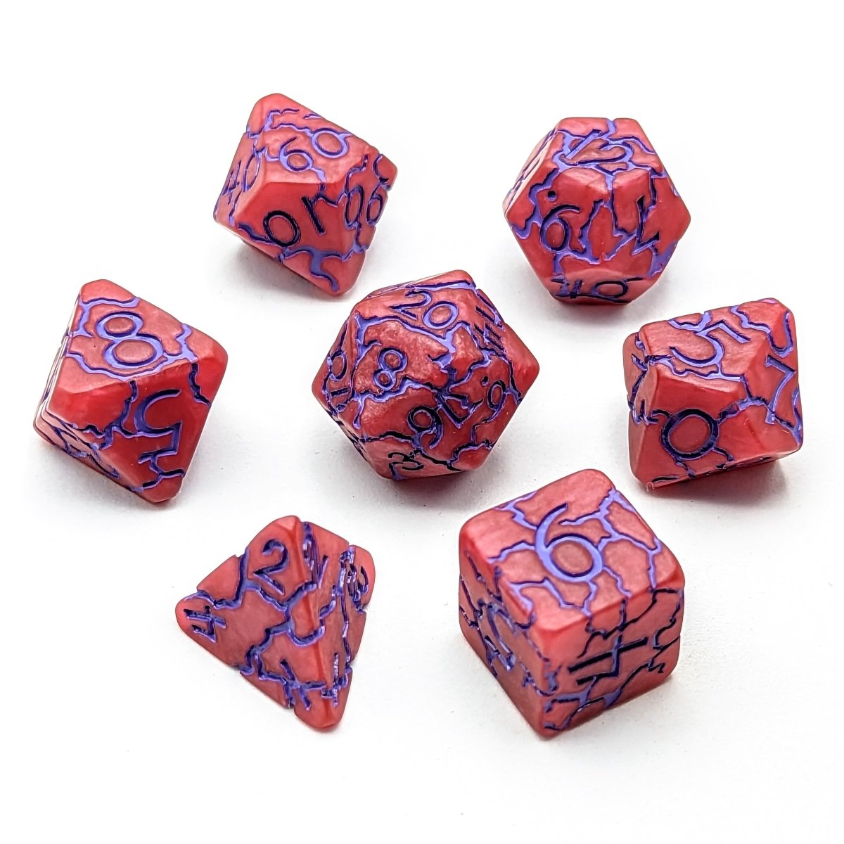 Fractured Soul | Matte Dice Set - Mint & Mustard