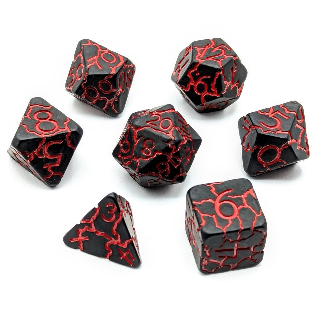 Fractured Worlds | Matte Dice Set - Mint & Mustard