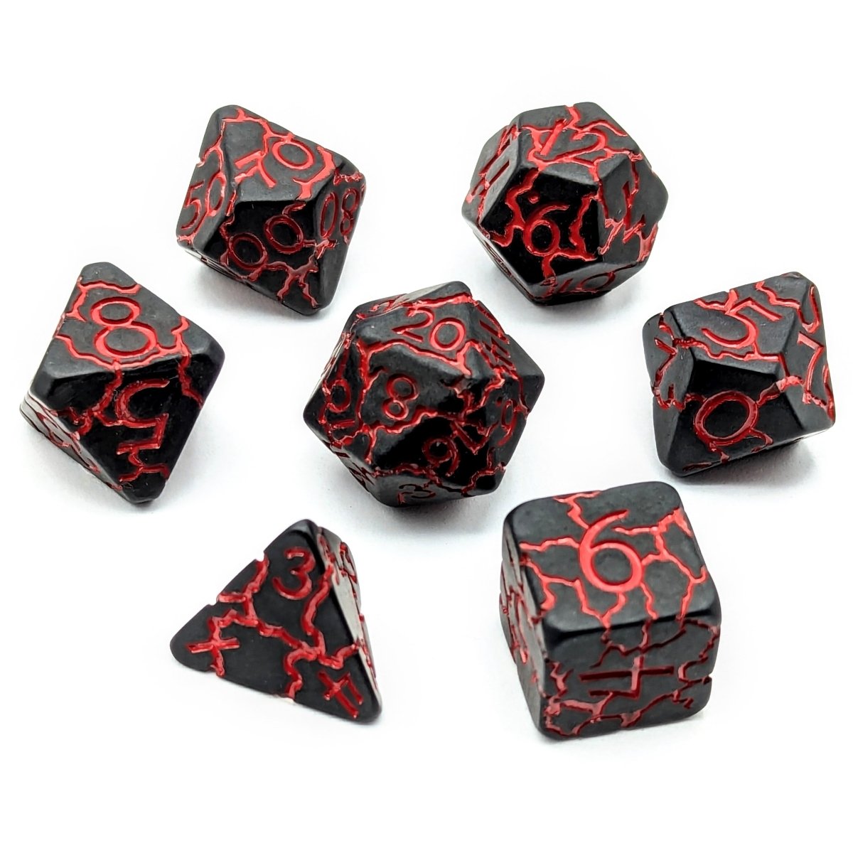 Fractured Worlds | Matte Dice Set - Mint & Mustard