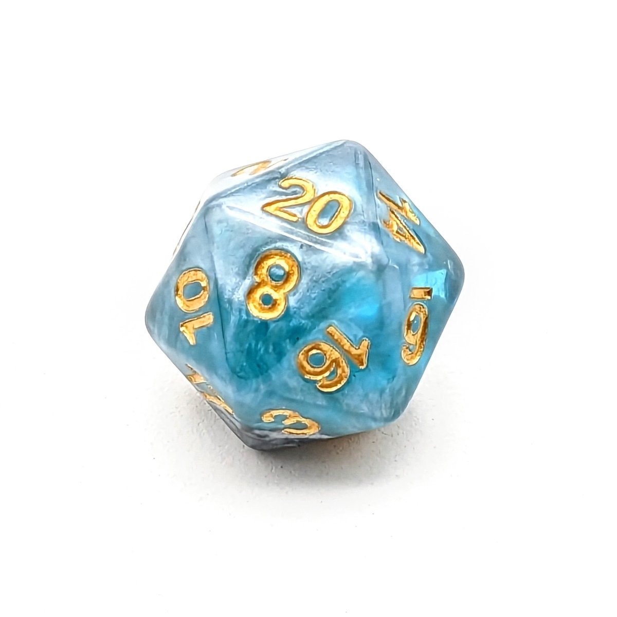 Frozen Lake | Dice Set - Mint & Mustard