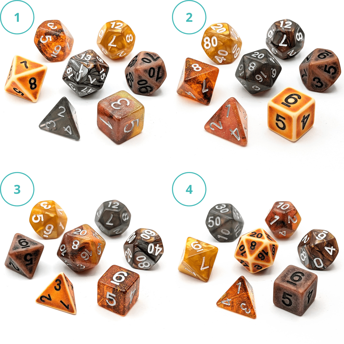 Frumpkin Dice Palette | Mighty Nein - Mint & Mustard