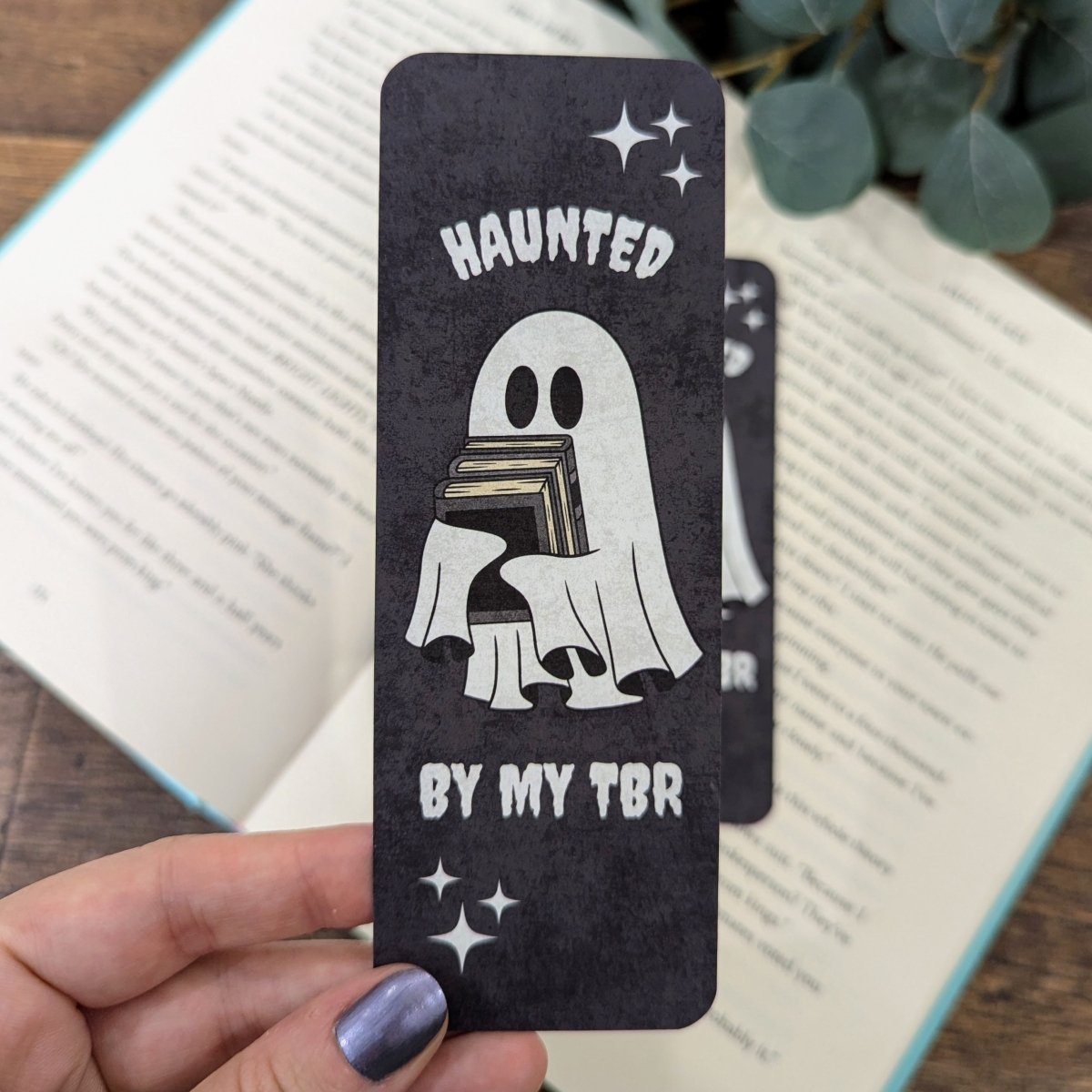 Haunted By My TBR Bookmark - Mint & Mustard