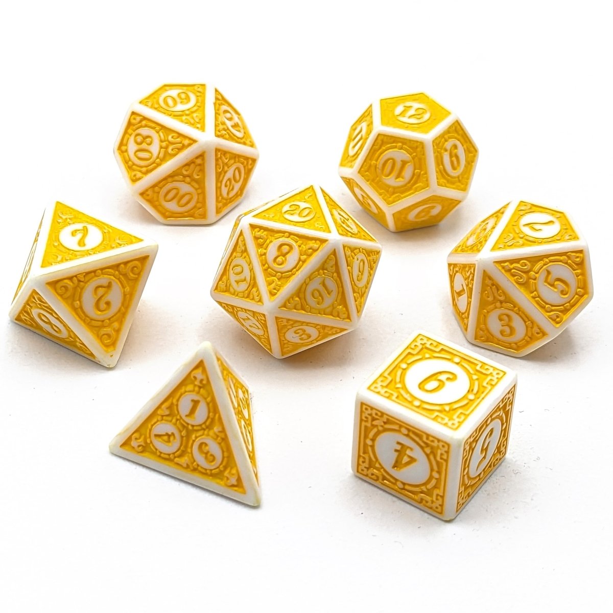 Light Sigil Yellow | Dice Set - Mint & Mustard