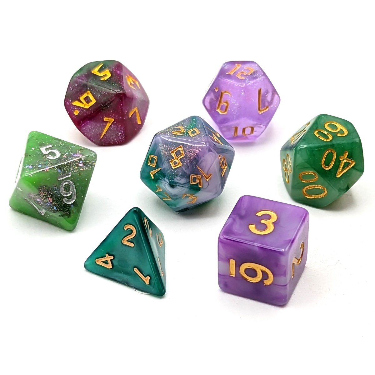 Mollymauk Dice Palette | Mighty Nein - Mint & Mustard