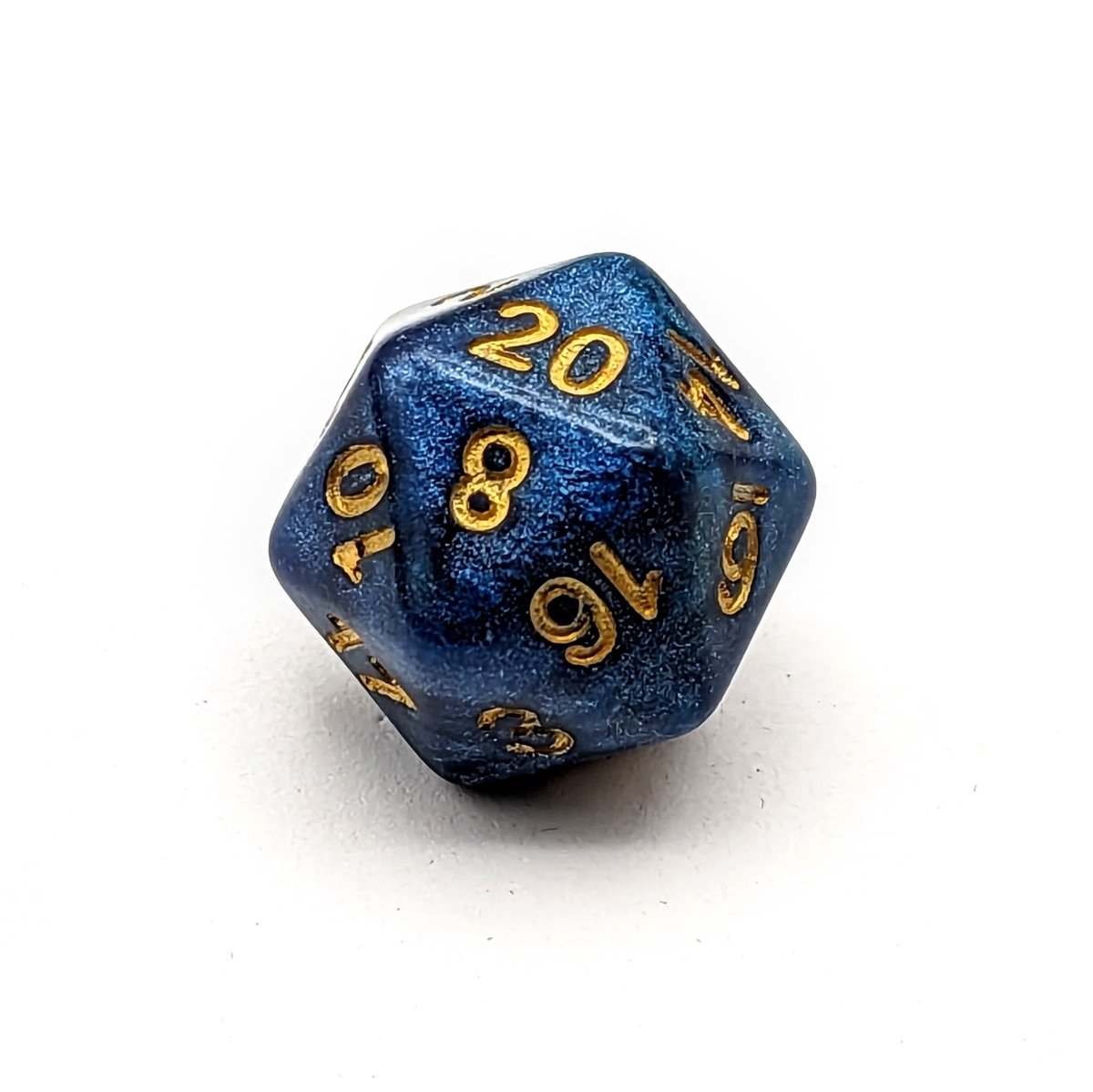 Nebula Blue | Dice Set - Mint & Mustard