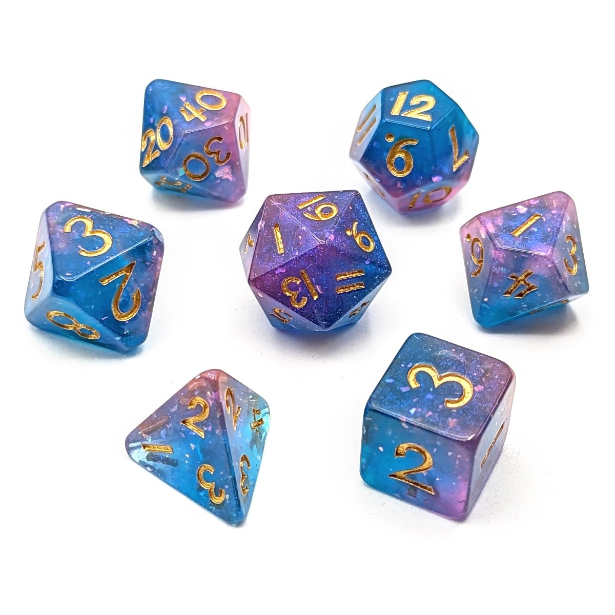 Plane of Air | Dice Set - Mint & Mustard