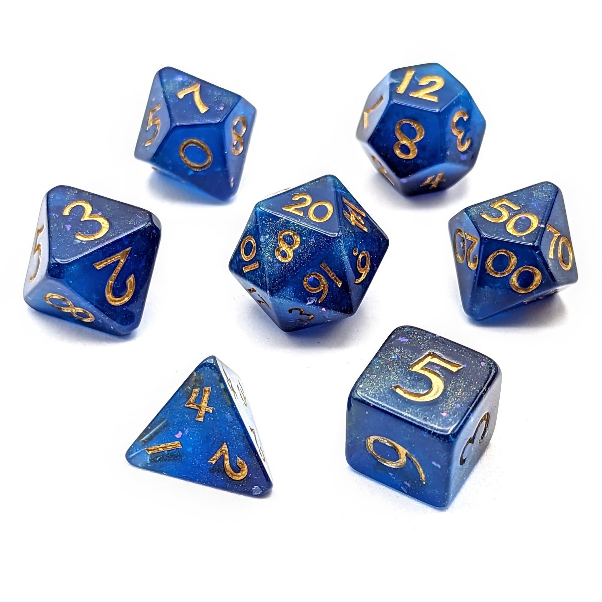 Plane of Water | Dice Set - Mint & Mustard
