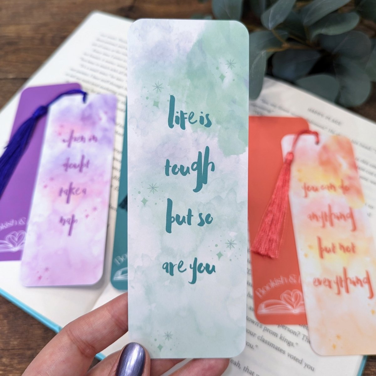 Positive Affirmations Bookmarks - Mint &amp; Mustard