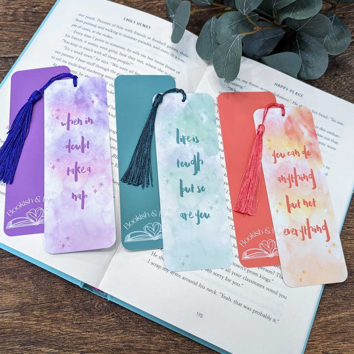 Positive Affirmations Bookmarks - Mint & Mustard
