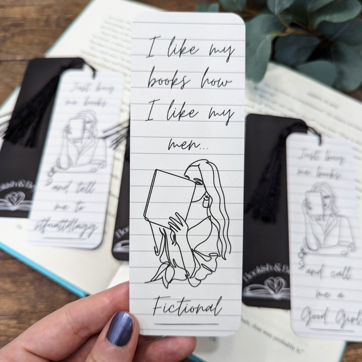 Romance Reader Bookmarks - Mint &amp; Mustard