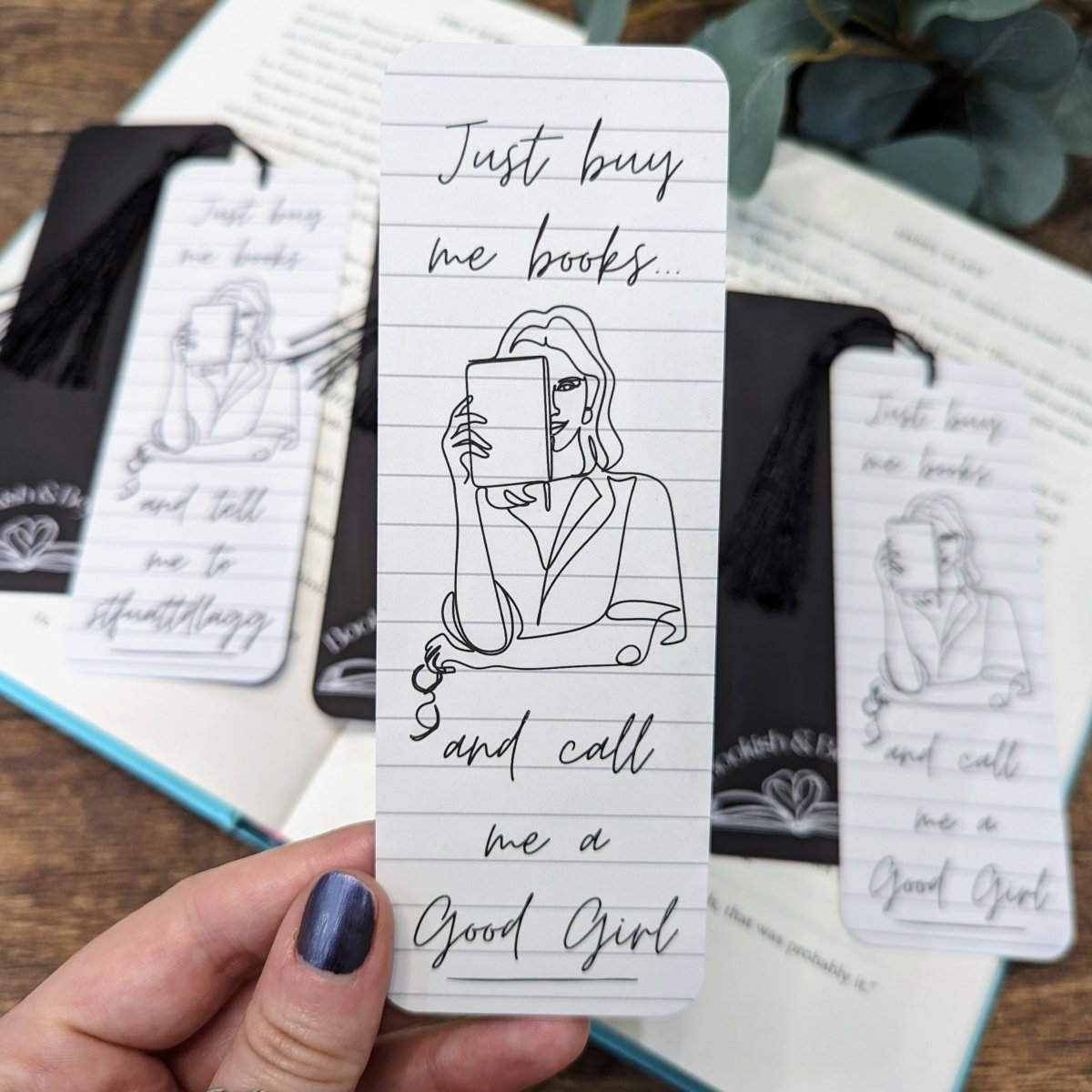 Romance Reader Bookmarks - Mint & Mustard