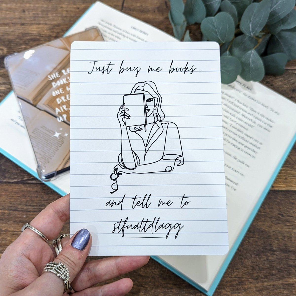 Romance Reader | Kindle Inserts - Mint &amp; Mustard