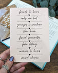 Romance Tropes | Kindle Inserts - Mint & Mustard