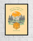 Survival Check Critical Failure | Art Print - Mint & Mustard