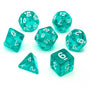 Teal Jewels | Dice Set - Mint & Mustard