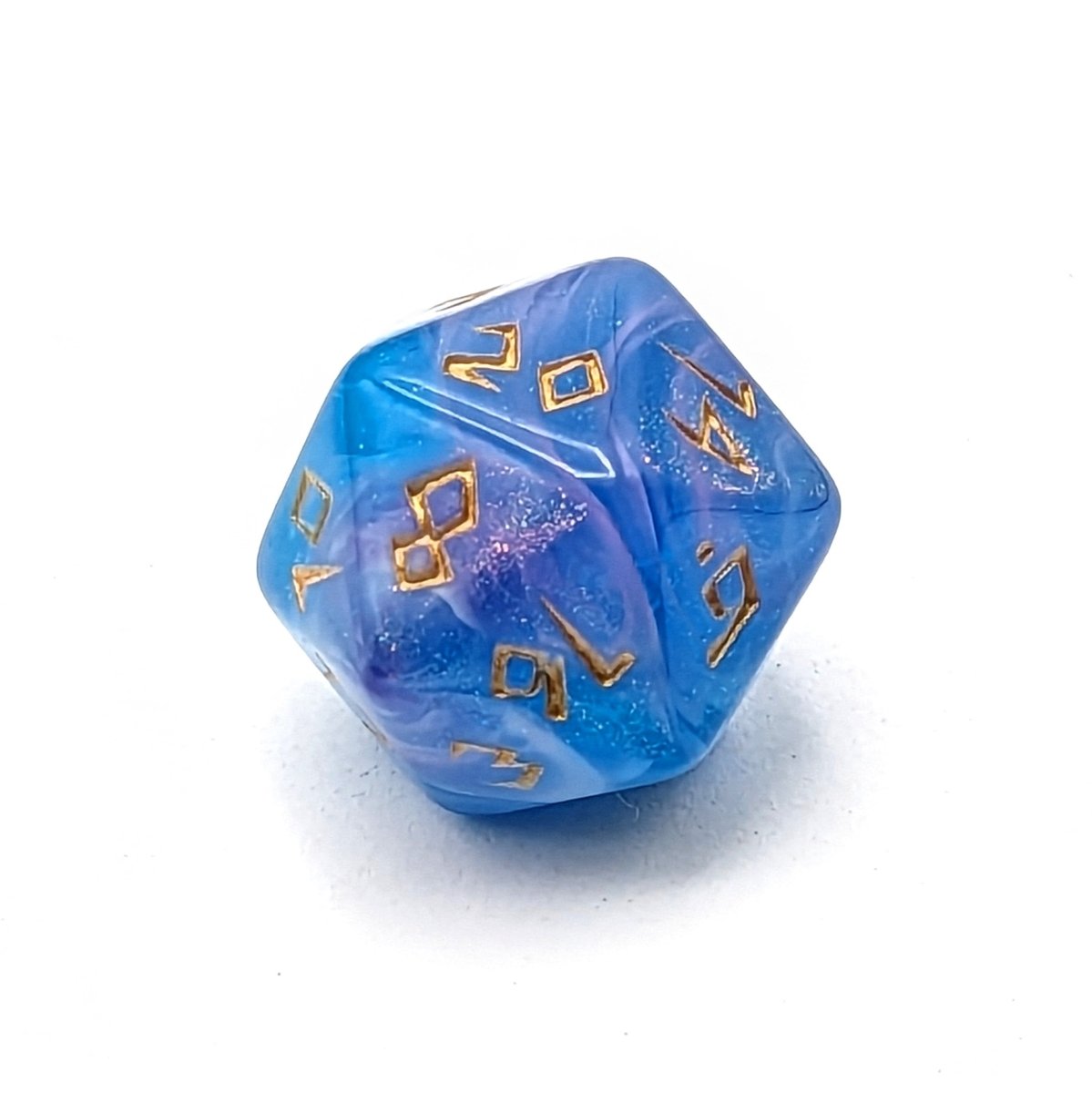 Water Rune | Dice Set - Mint & Mustard