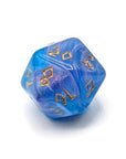 Water Rune | Dice Set - Mint & Mustard