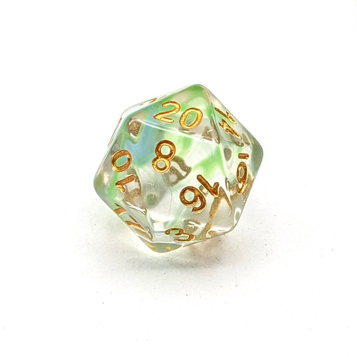 Wisp Aqua | Dice Set - Mint & Mustard