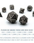 Mini Metal Dice | Aged Iron