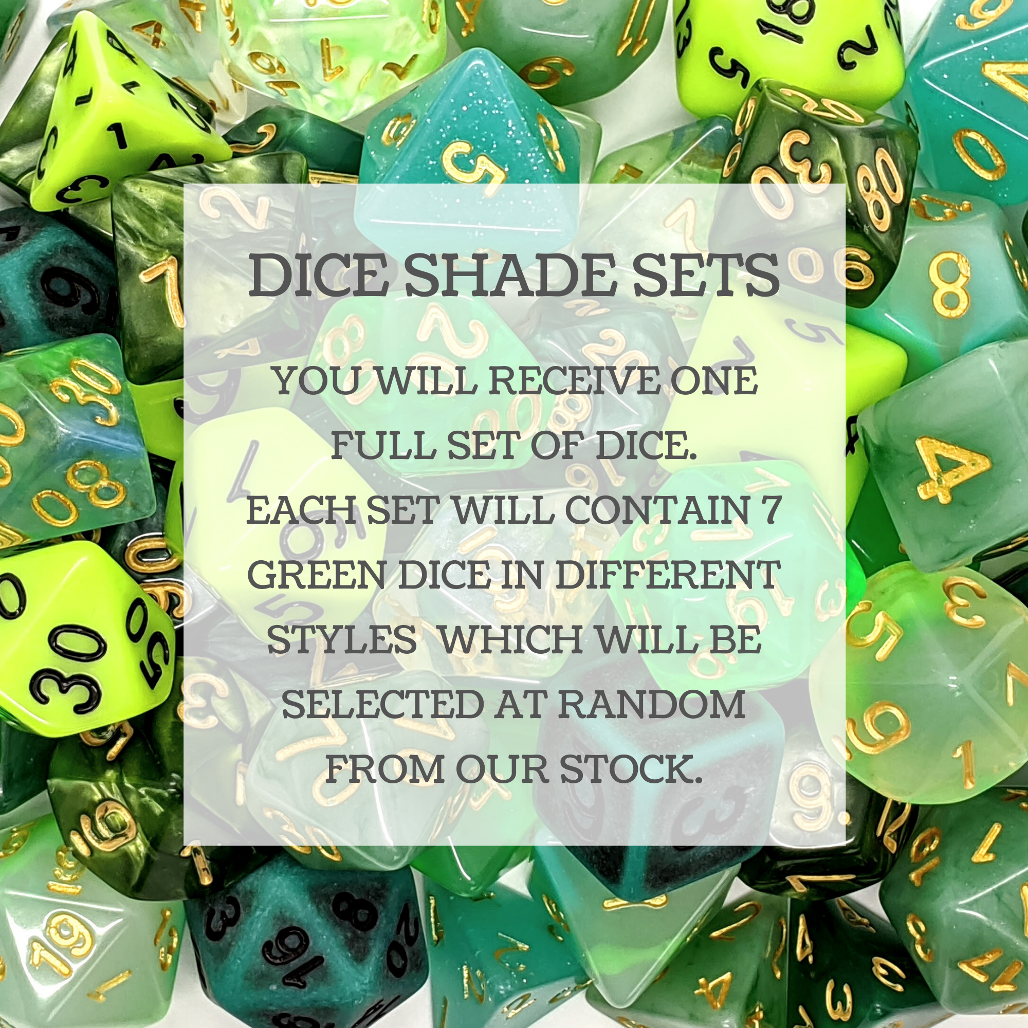 Mystery Dice Shades | Green