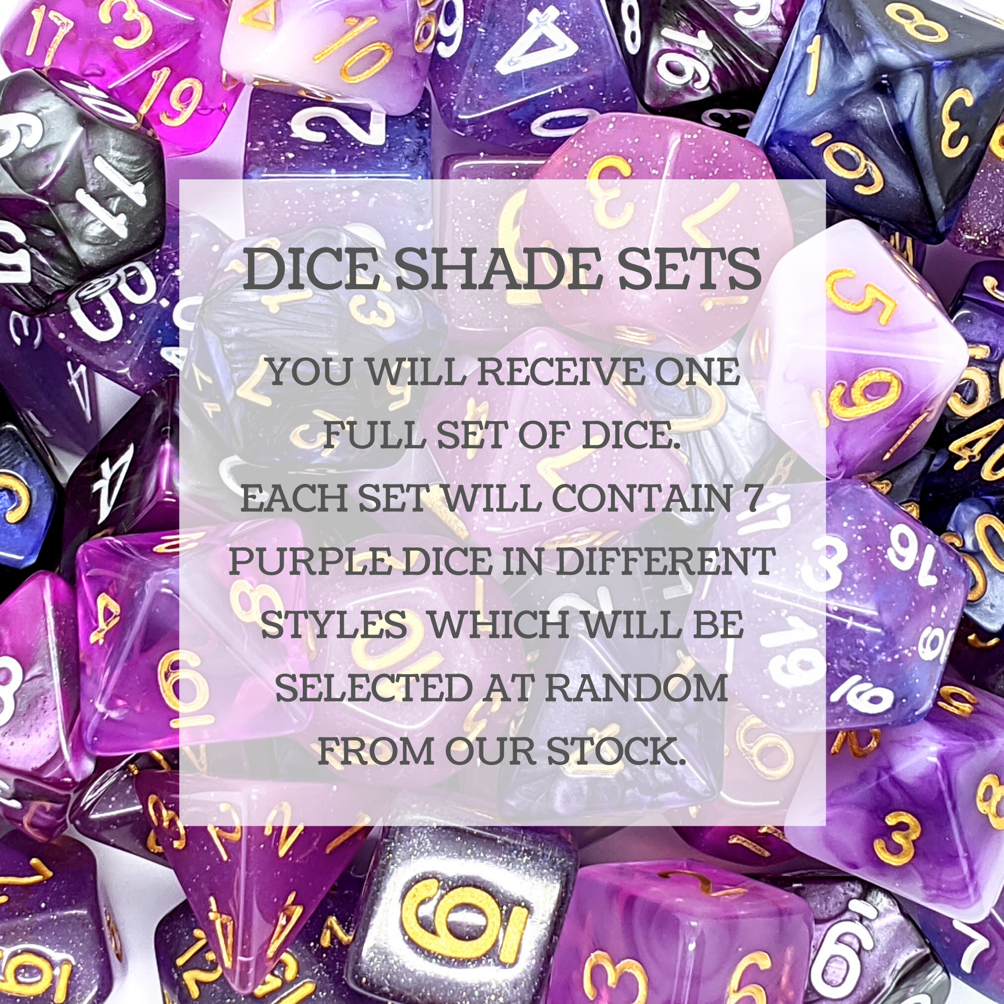 Mystery Dice Shades | Purple