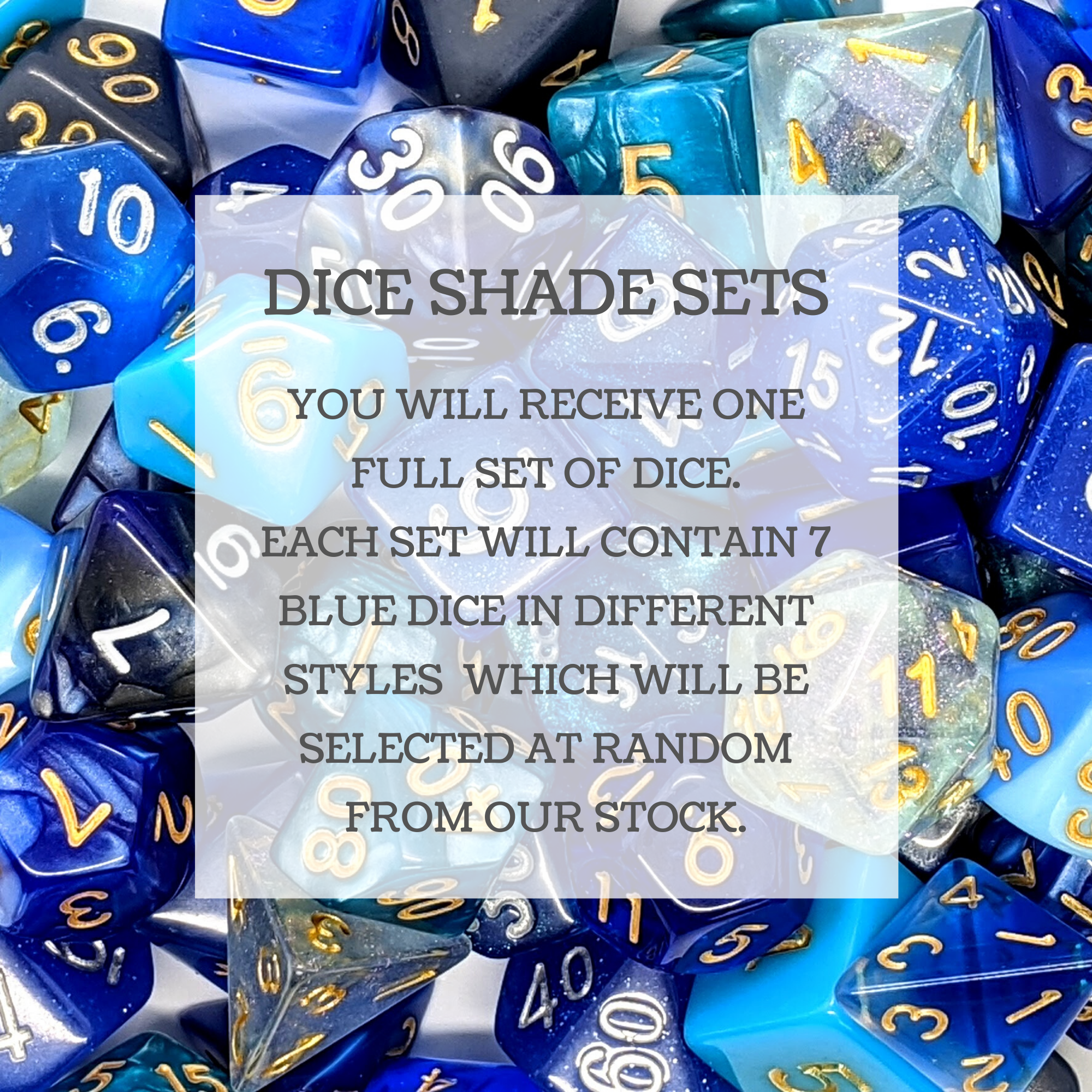 Mystery Dice Shades | Blue