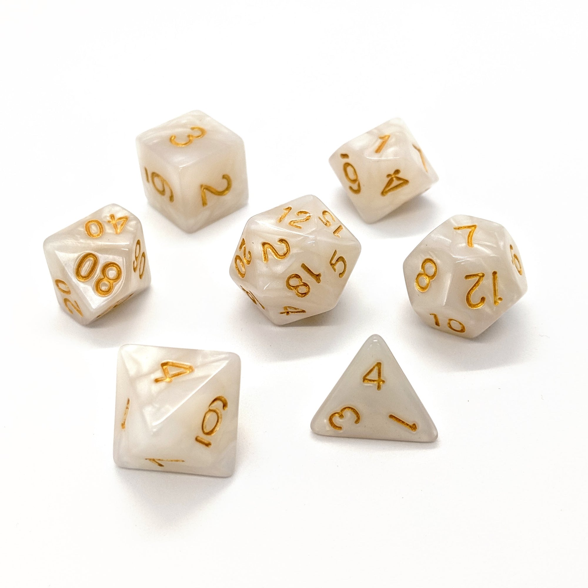 Snow Pearl | Dice Set