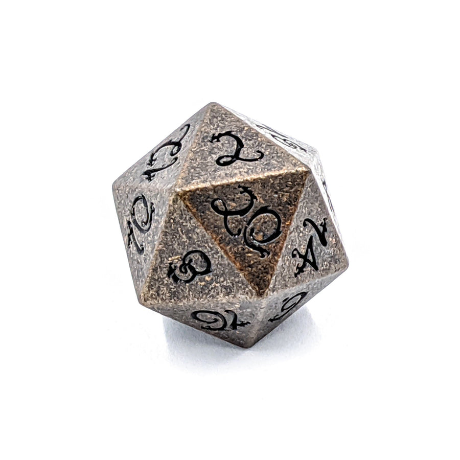 Dragon Forged Metal Dice | Aged Copper