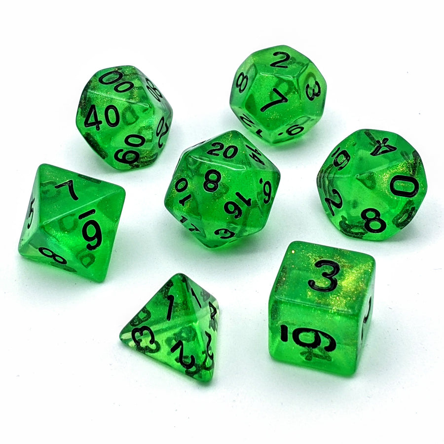 Cosmic Chaos Green | Dice Set