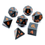 Graphite Orange | Sharp Edged Dice Set