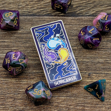 D&D Tarot Enamel Pin | Sorcerer