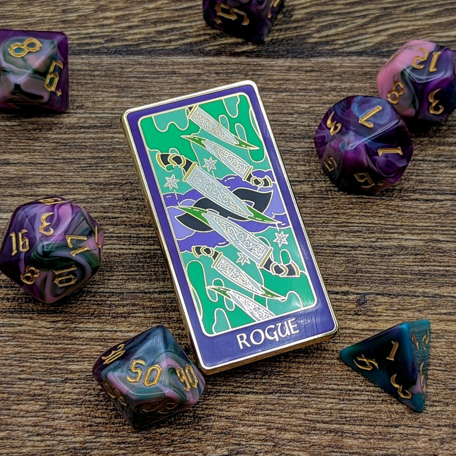 D&D Tarot Enamel Pin | Rogue